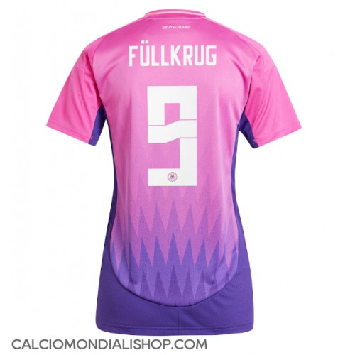 Maglie da calcio Germania Niclas Fullkrug #9 Seconda Maglia Femminile Europei 2024 Manica Corta